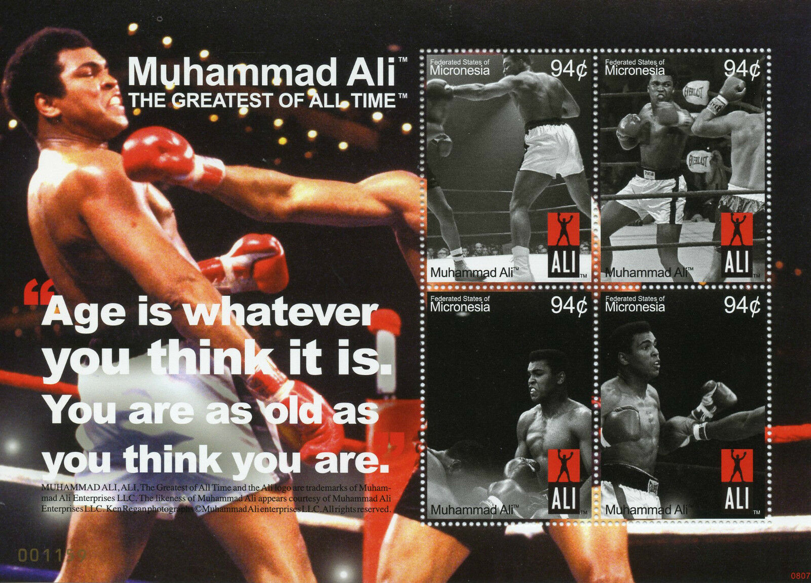 Micronesia 2008 MNH Boxing Stamps Muhammad Ali Famous People Sports 4v M/S I