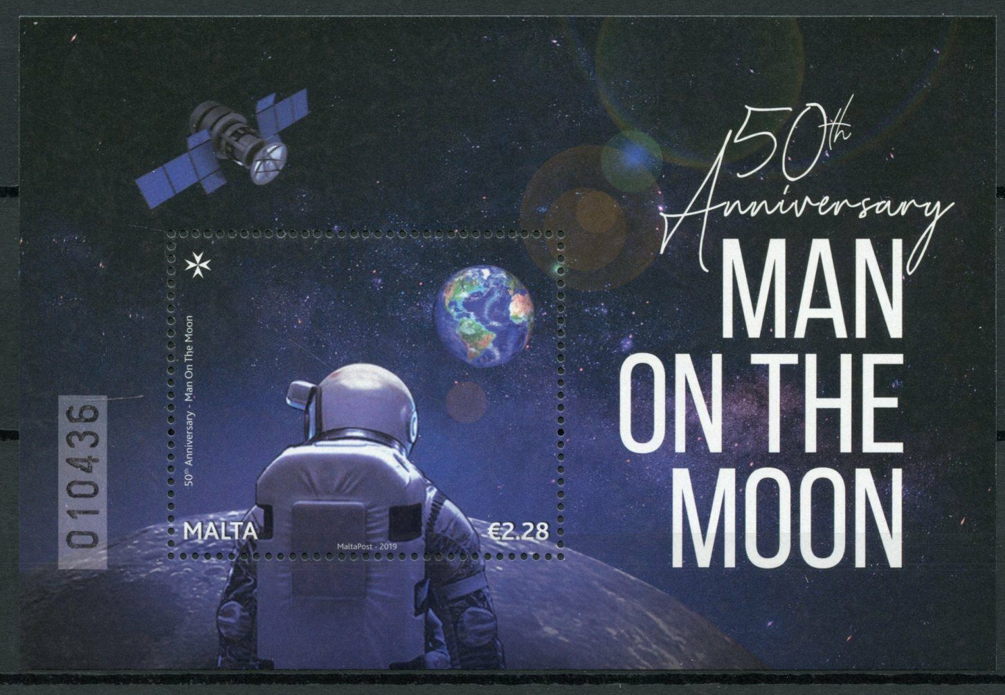 Malta 2019 MNH Space Stamps Man on Moon Landing Apollo 11 50th Anniv 1v M/S