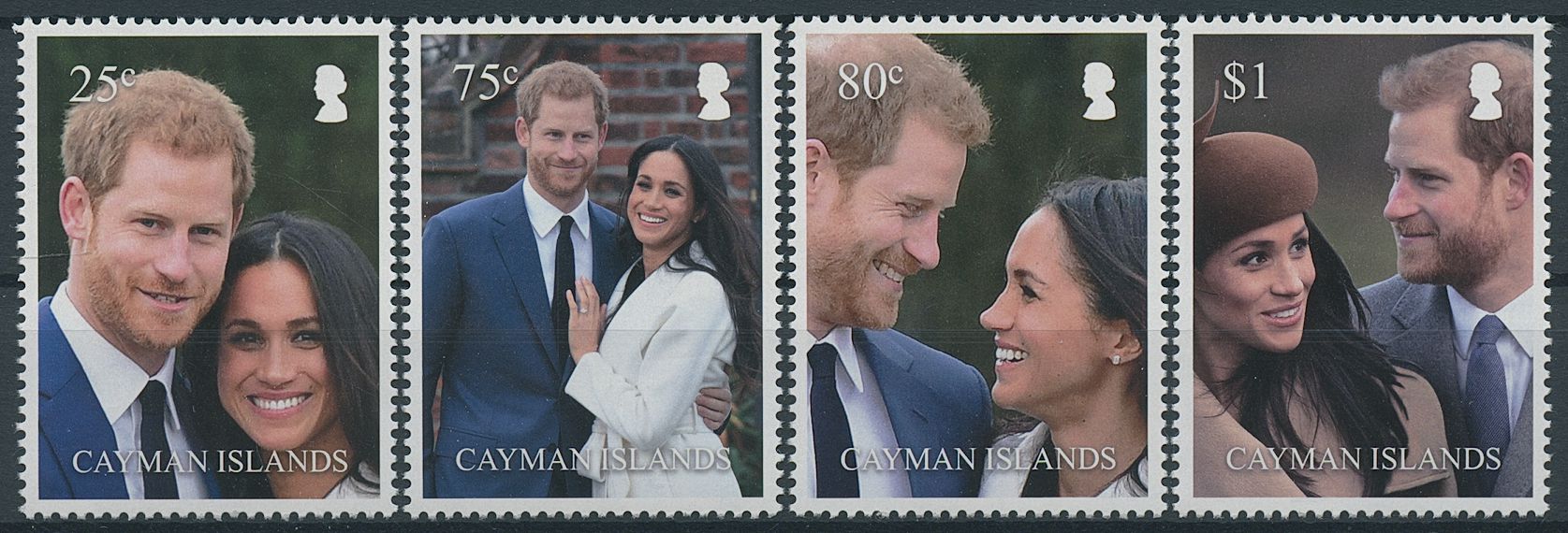 Cayman Islands 2018 MNH Royalty Stamps Prince Harry Meghan Royal Wedding 4v Set