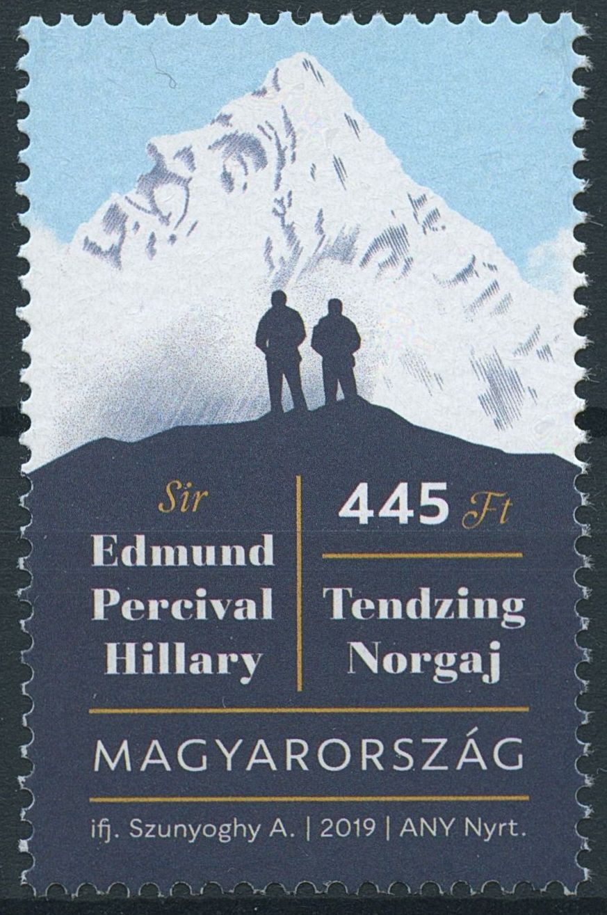 Hungary 2019 MNH Sir Edmund Hillary Tendzing Norgaj 1v Set Famous People Stamps