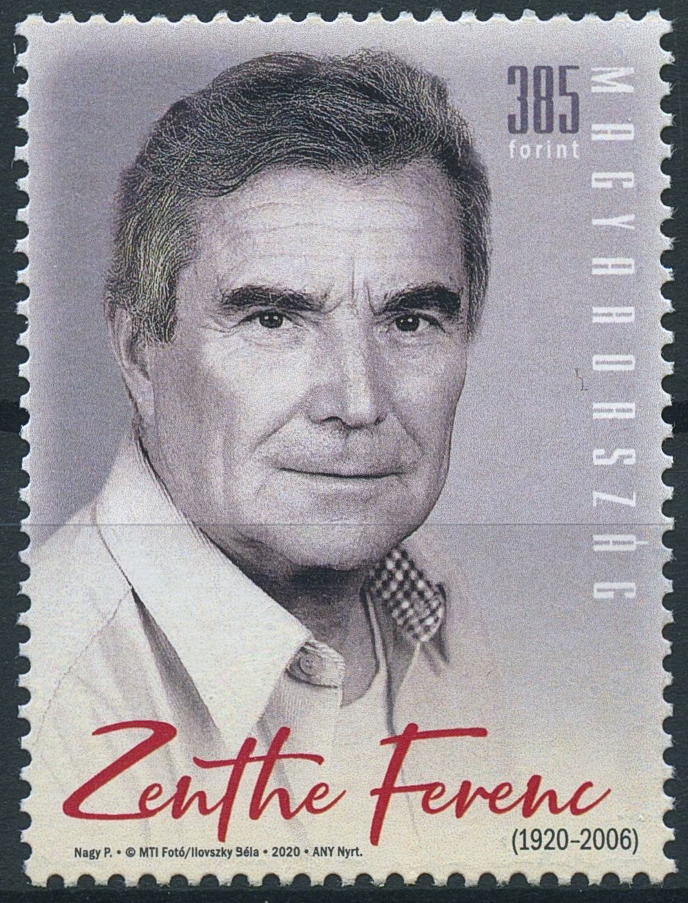 Hungary Famous People Stamps 2020 MNH Zenthe Ferenc Hungarian Actors 1v Set