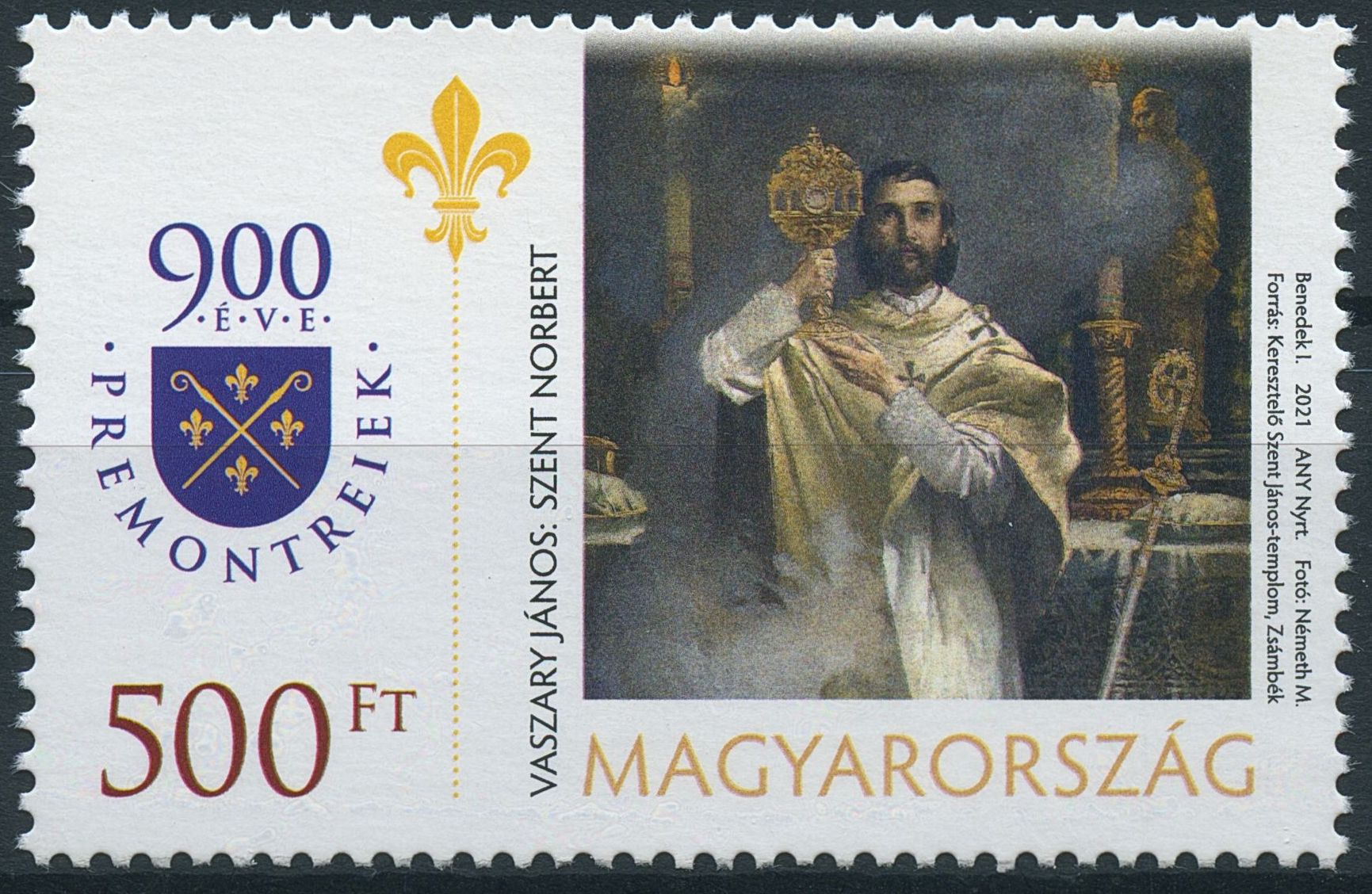 Hungary Religion Stamps 2021 MNH Order of Canons Regular of Premontre 1v Set