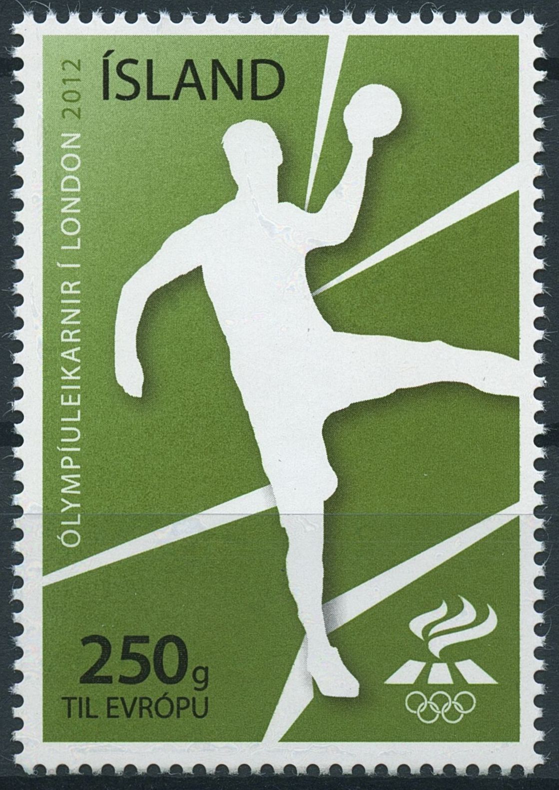 Iceland Sports Stamps 2012 MNH London Olympics Olympic Games Handball 1v Set