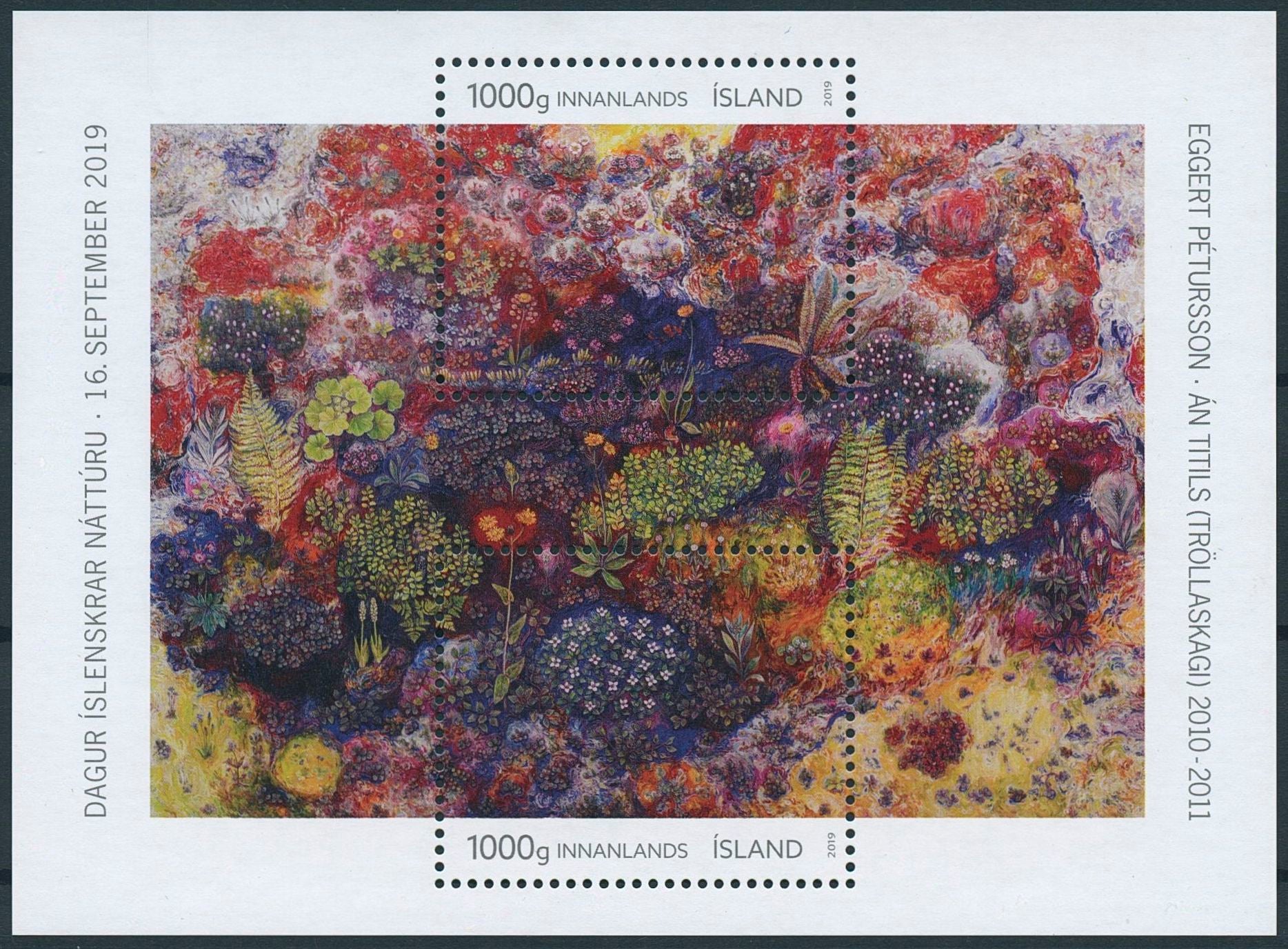 Iceland Plants Stamps 2019 MNH Icelandic Nature Day Flowers Flora Art 2v M/S