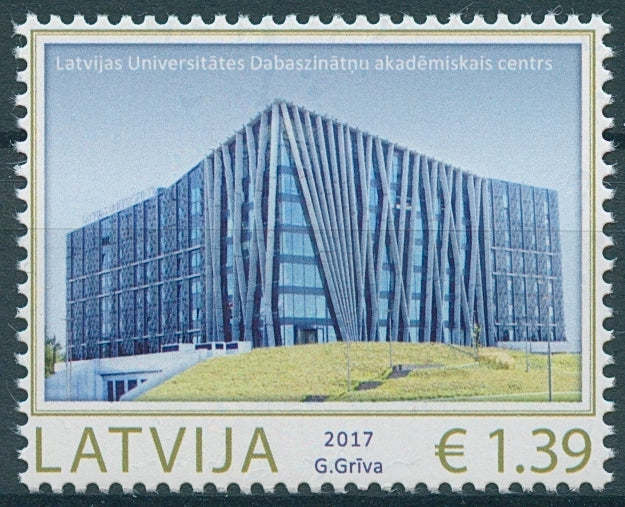 Latvia 2017 MNH Academic Center Natural Sciences 1v Set Education Stamps