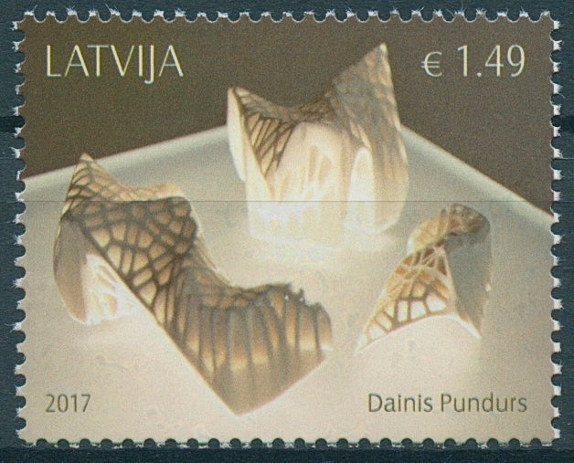 Latvia 2017 MNH Dainis Pundus Contemporary Art 1v Set Stamps