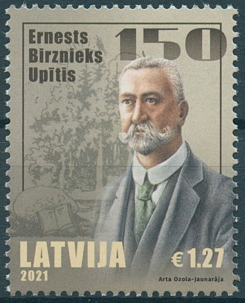 Latvia Writers Stamps 2021 MNH Ernests Birnieks-Upitis Literature People 1v Set