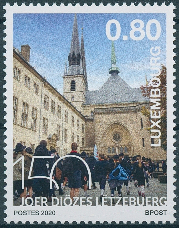 Luxembourg Churches Stamps 2020 MNH Diocese of Luxembourg Architecture 1v Set