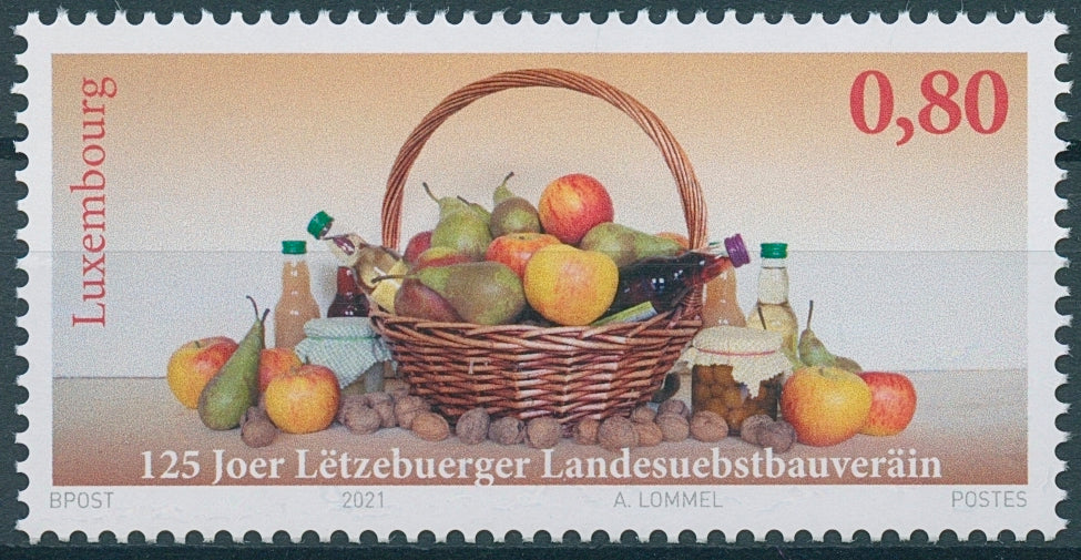 Luxembourg Fruits Stamps 2021 MNH Letzebuerger Landesuebstbauverain 1v Set