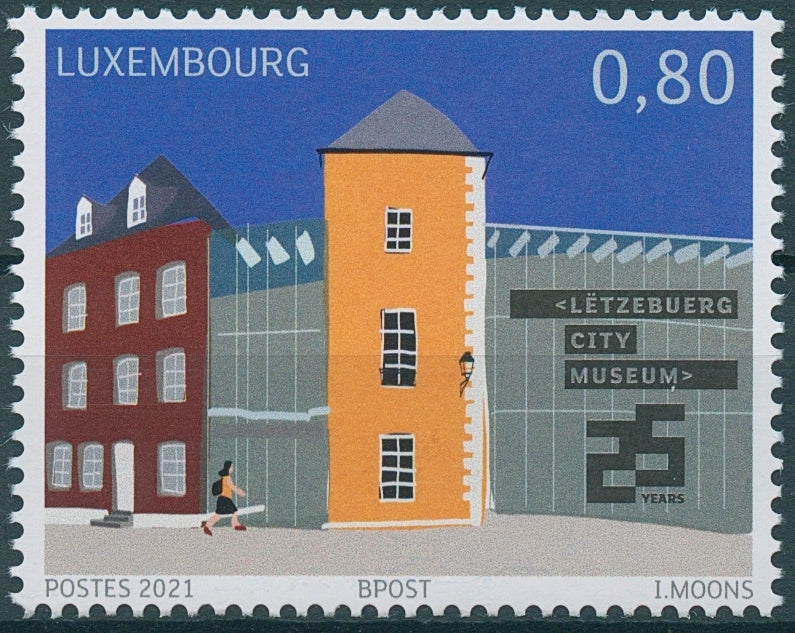 Luxembourg Architecture Stamps 2021 MNH Letzebuerg City Museum Museums Buildings 1v Set