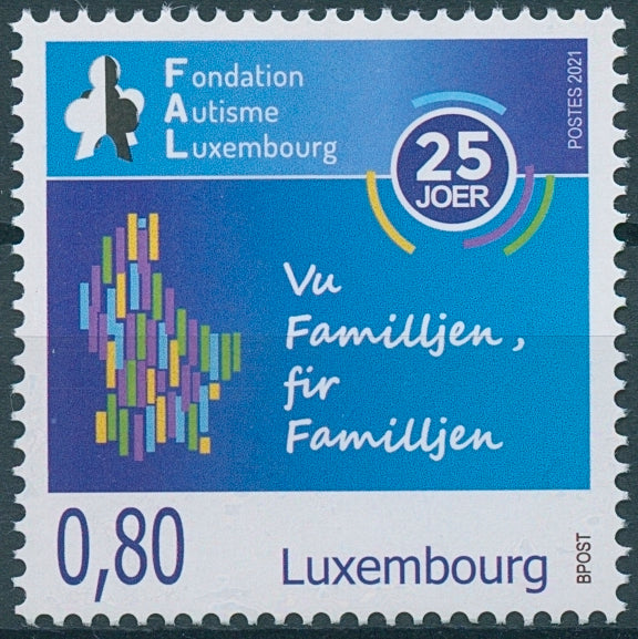 Luxembourg Medical Stamps 2021 MNH Foundation Fondation Autism 1v Set
