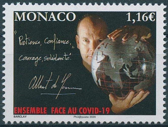 Monaco Medical Stamps 2020 MNH Solidarity Corona Prince Albert II Royalty 1v Set