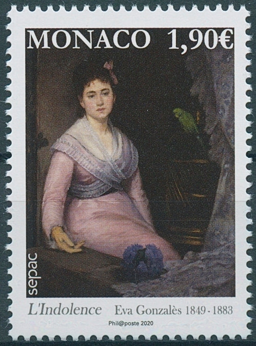Monaco Art Stamps 2020 MNH Artwork in Ntl Collections SEPAC Eva Gonzales 1v Set