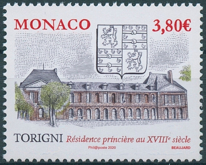 Monaco Architecture Stamps 2020 MNH Ancient Grimaldi Strongholds Torigny 1v Set
