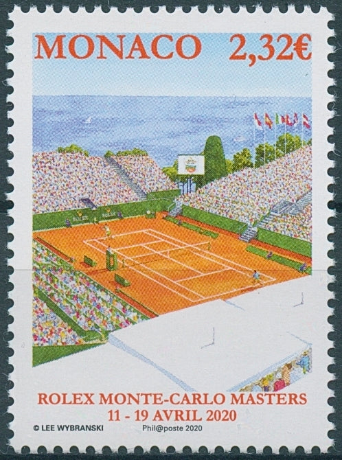 Monaco Tennis Stamps 2020 MNH Rolex Monte-Carlo Masters Sports 1v Set