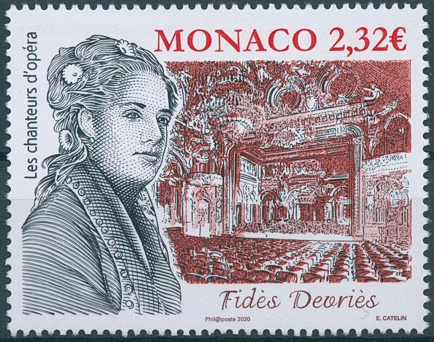 Monaco Music Stamps 2020 MNH Fides Devries Opera Singers Famous People 1v Set