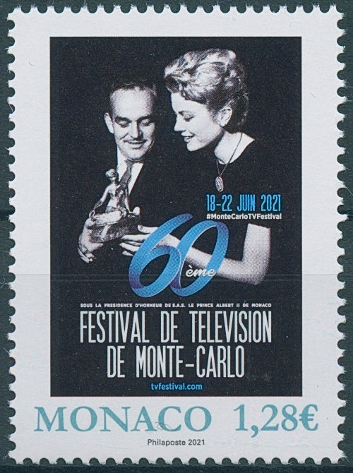 Monaco 2021 MNH TV Stamps 60th Monte-Carlo Television Festival 1v Set