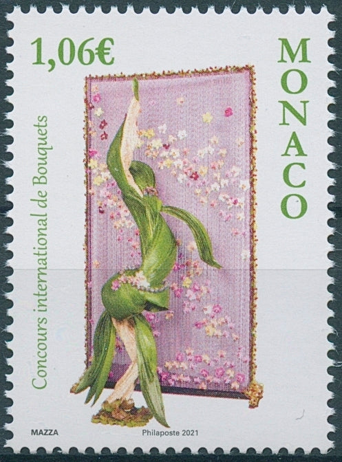 Monaco Flowers Stamps 2021 MNH International Bouquet Competition Nature 1v Set