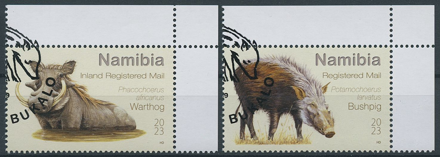 Namibia 2023 CTO Wild Animals Stamps Wild Pigs Warthog Bushpig 2v Set