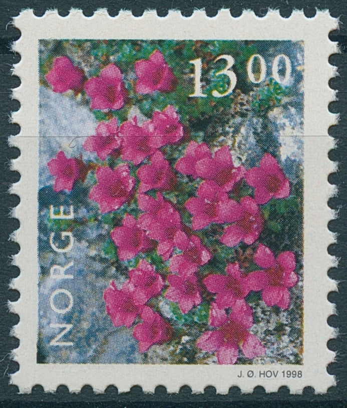 Norway 1998 MNH Flora II 1v Set Flowers Nature Purple Saxifrage