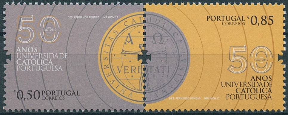 Portugal Education Stamps 2017 MNH Catholic University 50th Universities 2v Set