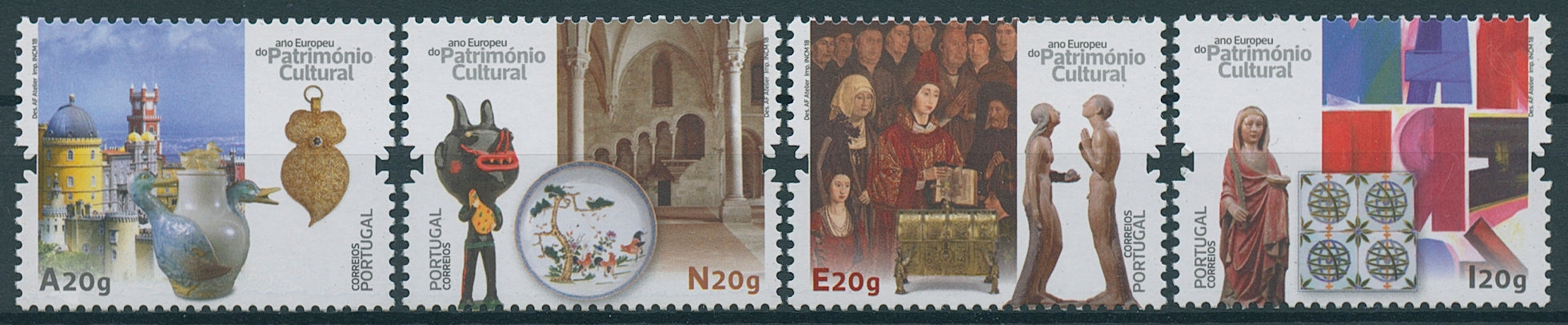 Portugal 2018 MNH European Year of Cultural Heritage 4v Set Art Cultures Stamps