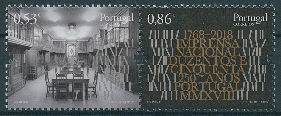 Portugal 2018 MNH Imprensa Nacional Mint & National Press 2v Set Stamps