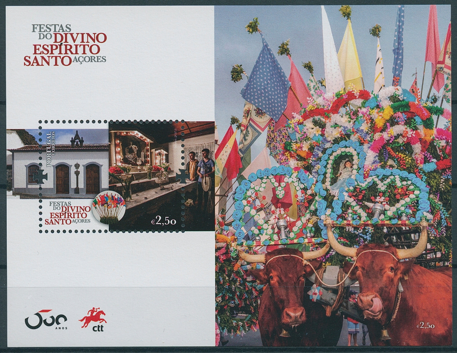 Portugal Cultures Stamps 2020 MNH Festivals Divino Espirito Santo Azores 1v M/S