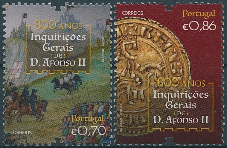 Portugal Royalty Stamps 2020 MNH General Inquiries of D. Afonso II People 2v Set