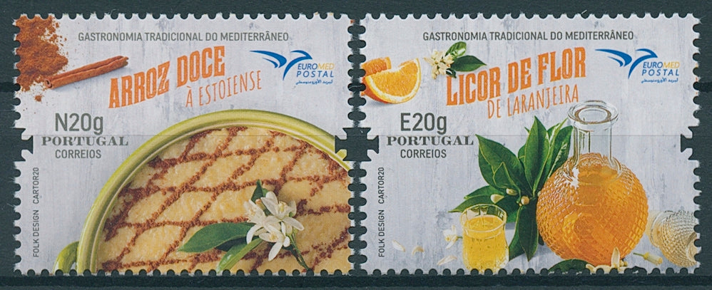 Portugal Euromed Stamps 2020 MNH Traditional Mediterranean Gastronomy 2v Set