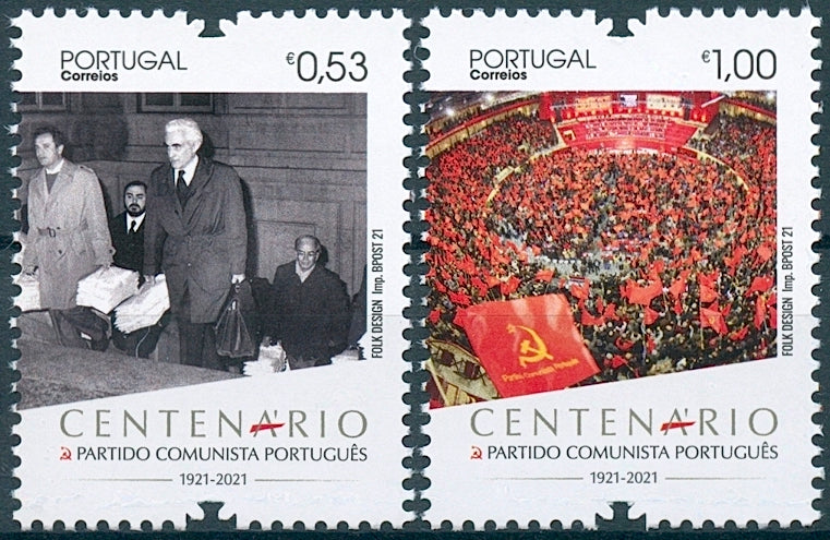 Portugal 2021 MNH Communism Stamps Portuguese Communist Party 100 Years 2v Set