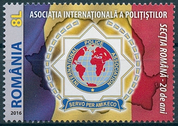 Romania 2016 MNH IPA Int Police Assocation Romanian Section 20 Yrs 1v Set Stamps