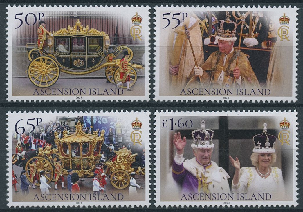 Ascension Island 2023 MNH Royalty Stamps King Charles III Coronation 4v Set