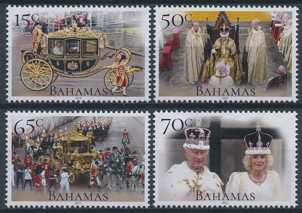 Bahamas 2023 MNH Royalty Stamps King Charles III Coronation 4v Set