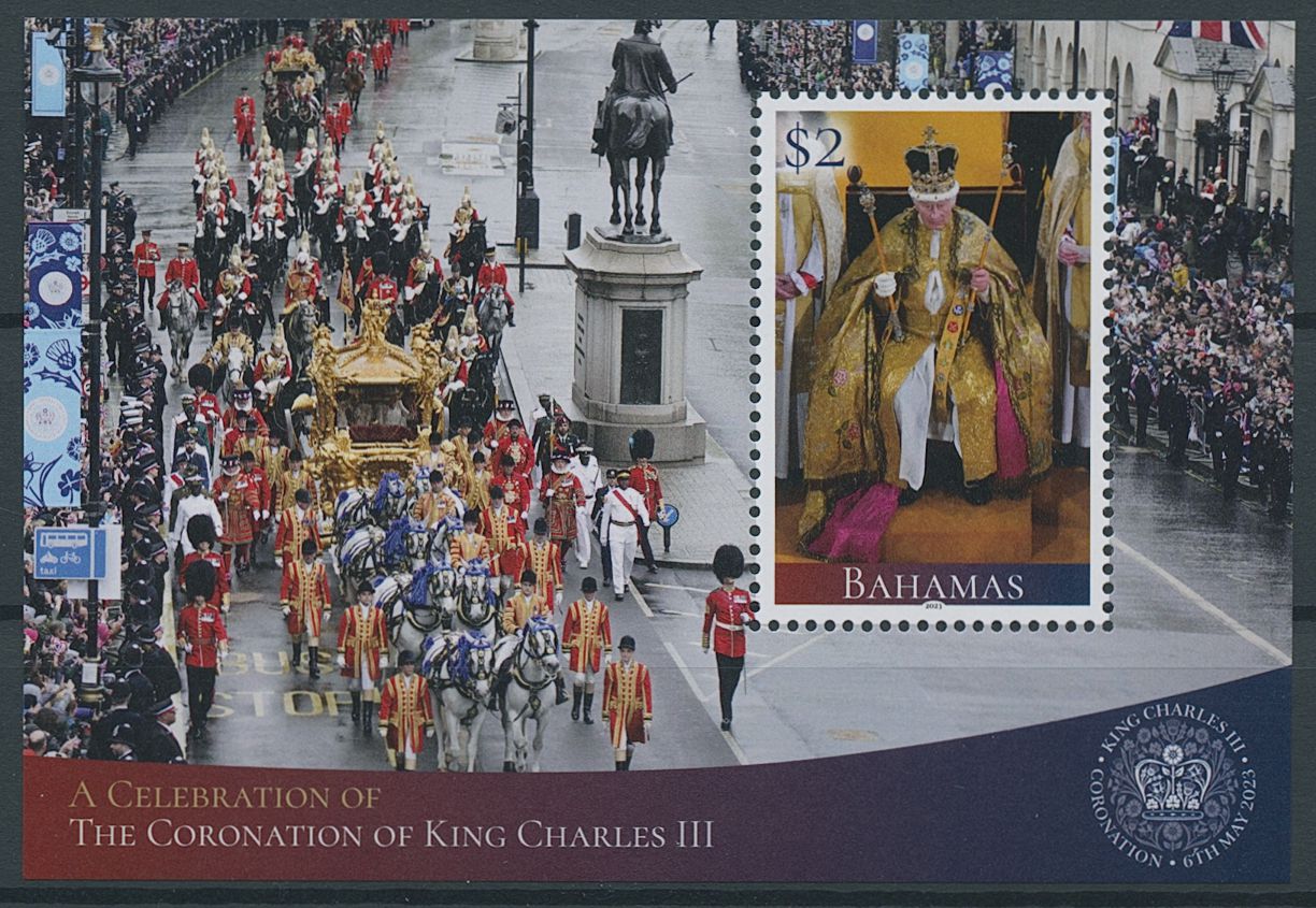 Bahamas 2023 MNH Royalty Stamps King Charles III Coronation 1v M/S