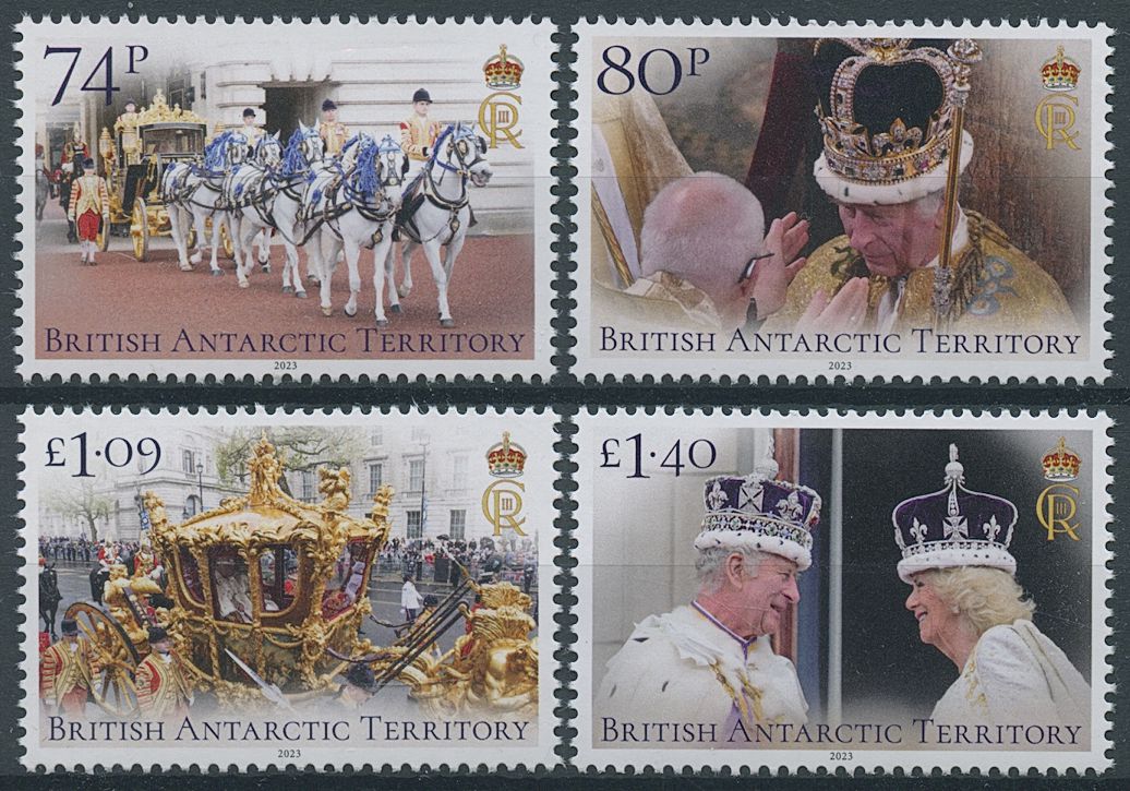 BAT 2023 MNH Royalty Stamps King Charles III Coronation 4v Set