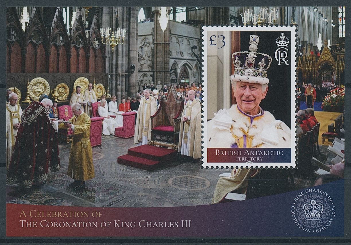 BAT 2023 MNH Royalty Stamps King Charles III Coronation 1v M/S