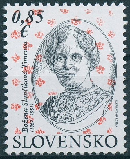 Slovakia 2017 MNH Timrava Bozena Slancikova 1v Set Writers Literature Stamps