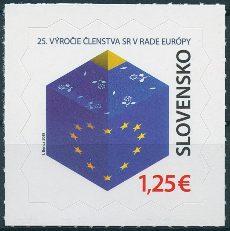 Slovakia 2018 MNH EU European Council 25 Years 1v S/A Set Politics Stamps