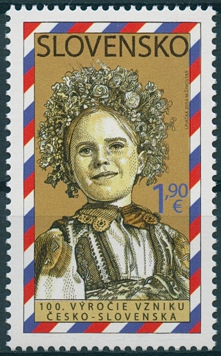 Slovakia 2018 MNH Czecho-Slovakia 100 Years 1v Set Traditional Costumes Stamps