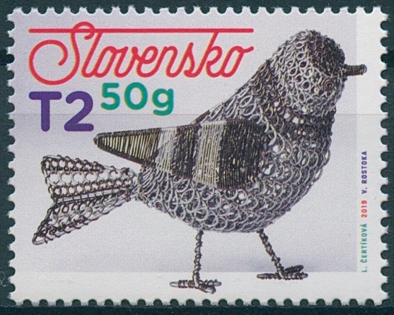 Slovakia 2019 MNH Easter Tinsmithing 1v Set Arts & Crafts Birds Stamps