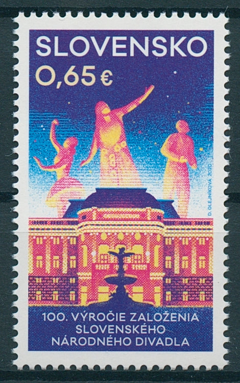 Slovakia Architecture Stamps 2020 MNH National Theatre Performing Arts 1v Set