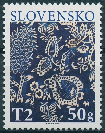 Slovakia Easter Stamps 2020 MNH Traditional Slovak Blueprint Cloth 1v Set