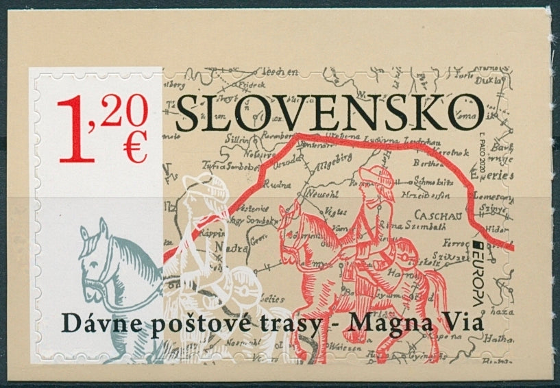 Slovakia Europa Stamps 2020 MNH Ancient Postal Routes Services Horses 1v S/A Set