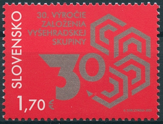 Slovakia 2021 MNH Organizations Stamps Visegrad Group Foundation Joint Issue 1v Set