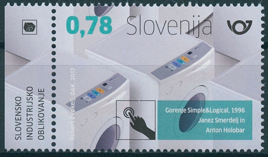 Slovenia 2017 MNH Gorenje Washing Machines 1v Set Technology Invention Stamps