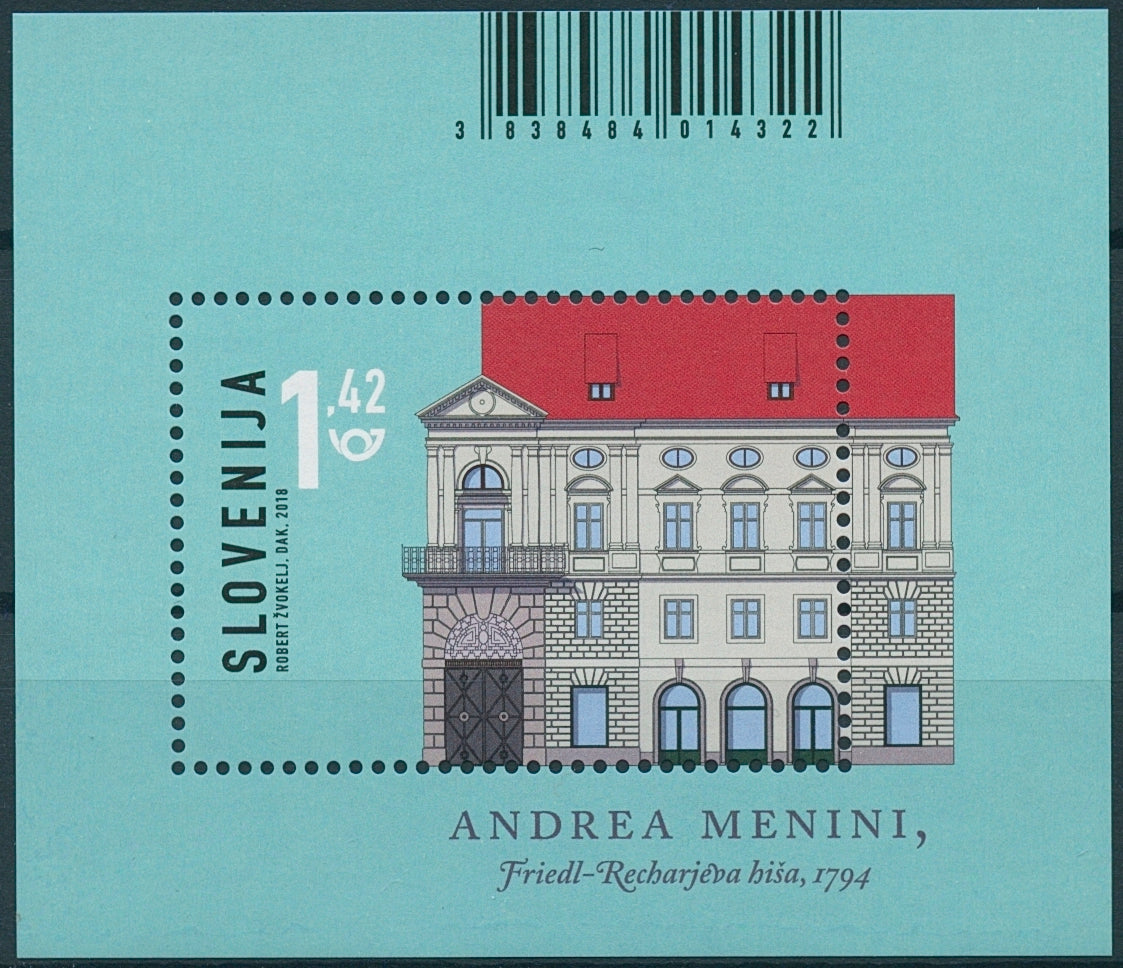 Slovenia 2018 MNH Friedl-Rechar House Andrea Menini 1v M/S Architecture Stamps