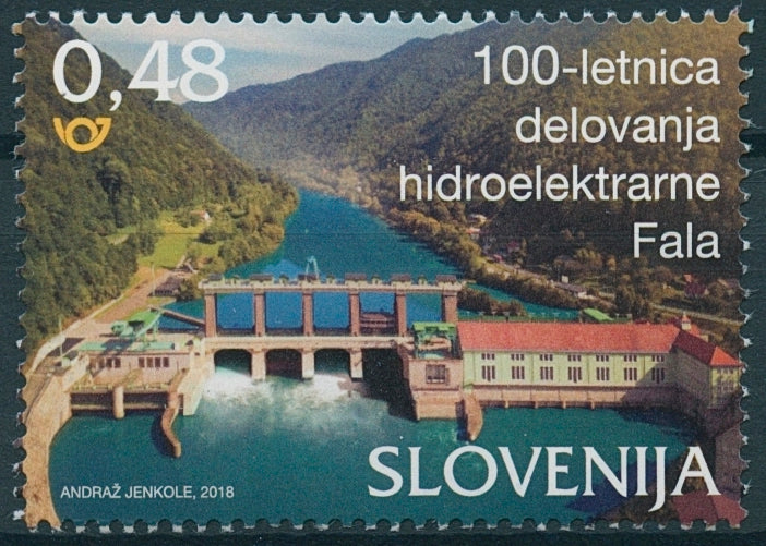 Slovenia 2018 MNH Fala Hydropower Plant 1v Set Architecture Tourism Stamps
