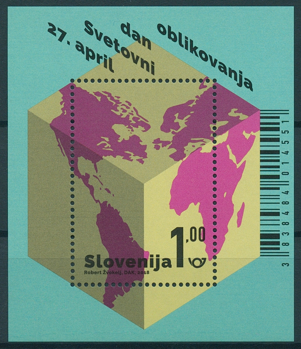 Slovenia 2018 MNH World Design Day 1v M/S Art Stamps