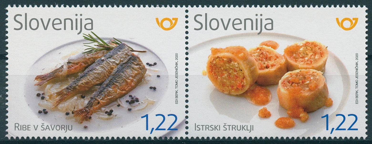 Slovenia Gastronomy Stamps 2020 MNH Fish Istrian Struklji Cultures 2v Set